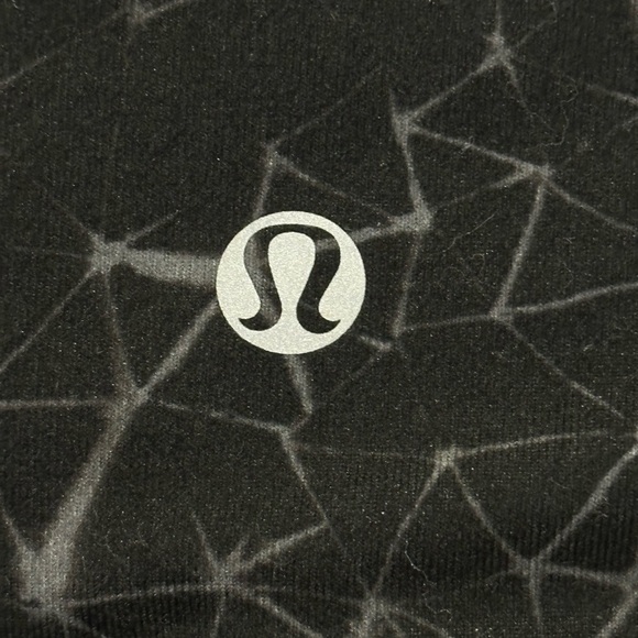 Lululemon Wunder Under Crop II Leggings Star Crushed Coal Black Mid Rise Size 4 - Picture 8 of 10